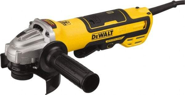 DeWALT - 5" Wheel Diam, 10,500 RPM, Corded Angle & Disc Grinder - 5/8-11 Spindle, 13 Amps - USA Tool & Supply