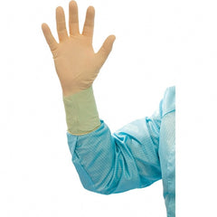 BioClean - Size 8.5, 6.69 mil, Cleanroom Grade, Powder Free Latex Disposable Gloves - USA Tool & Supply