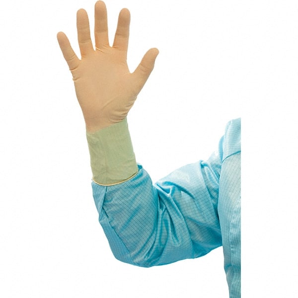 BioClean - Size 7.5, 6.69 mil, Cleanroom Grade, Powder Free Latex Disposable Gloves - USA Tool & Supply