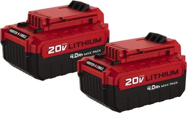 Porter-Cable - 20 Volt Lithium-Ion Power Tool Battery - 4 Ahr Capacity, Series 20V Max - USA Tool & Supply