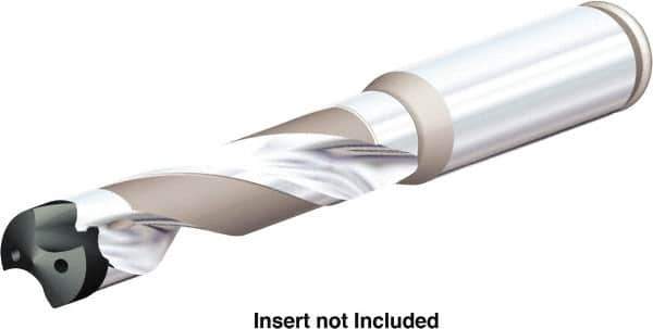 Kennametal - Series KenTIP FS, Head Connection A, 5xD, 8mm Shank Diam, Drill Body - 37mm Drill Body Length to Flange, KTFS Toolholder, 6mm Nose Diam, 80mm OAL, 80mm Drill Body Length, 40.1mm Flute Length, Straight Shank, Through Coolant - USA Tool & Supply