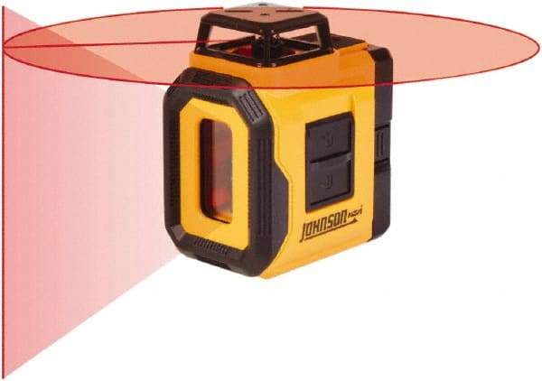 Johnson Level & Tool - 2 Beam 50' Max Range Self-Leveling Laser - Red Beam, 3/16" at 30' Accuracy - USA Tool & Supply