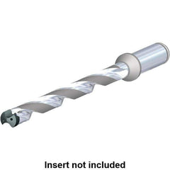 Kennametal - Series KenTIP FS, Head Connection A, 12xD, 12mm Shank Diam, Drill Body - 45mm Drill Body Length to Flange, KTFS Toolholder, 6mm Nose Diam, 141mm OAL, 141mm Drill Body Length, 81.1mm Flute Length - USA Tool & Supply