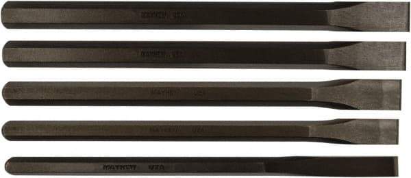 Mayhew - 5 Piece Cold Chisel Set - Sizes Included 1/2 to 1" - USA Tool & Supply