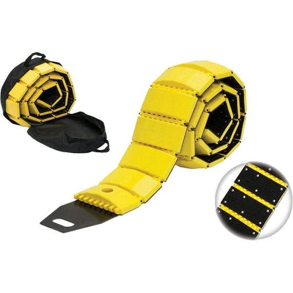 TAPCO - 120" Long x 8-3/4" Wide x 1-3/4" High, Speed Bump - Yellow, Plastic - USA Tool & Supply