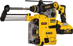 DeWALT - 20 Volt 1-1/8" SDS Plus Chuck Cordless Rotary Hammer - 0 to 4,480 BPM, 0 to 1,000 RPM, Reversible - USA Tool & Supply