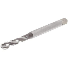 Iscar - 1-8 UNC 4 Flute 2B Modified Bottoming Spiral Flute Tap - Cobalt, Uncoated, 160mm OAL, Right Hand Flute, Right Hand Thread, Series TPS UNC - Exact Industrial Supply
