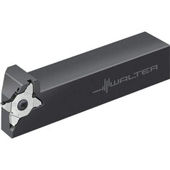 Walter - 6mm Max Depth of Cut, Indexable Grooving Tool Holder - 25mm Shank Height, 25mm Shank Width, 125mm OAL - USA Tool & Supply