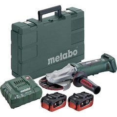 Metabo - 5" Wheel Diam, 8,000 RPM, Cordless Angle & Disc Grinder - 5/8-11 Spindle - USA Tool & Supply