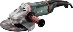 Metabo - 9" Wheel Diam, 6,600 RPM, Corded Angle & Disc Grinder - 5/8-11 Spindle, 15 Amps - USA Tool & Supply