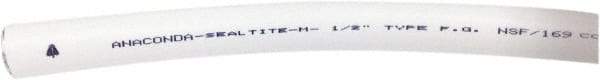 Anaconda Sealtite - 1/2" Trade Size, 100' Long, Flexible Liquidtight Conduit - Food Grade PVC & Galvanized Steel, 12.7mm ID - USA Tool & Supply
