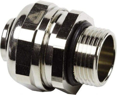 Anaconda Sealtite - 3/8" Trade, 316 Stainless Steel Threaded Straight Liquidtight Conduit Connector - Partially Insulated - USA Tool & Supply