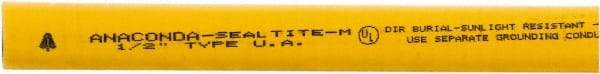 Anaconda Sealtite - 3/4" Trade Size, 1,000' Long, Flexible Liquidtight Conduit - Galvanized Steel & PVC, 19.05mm ID - USA Tool & Supply