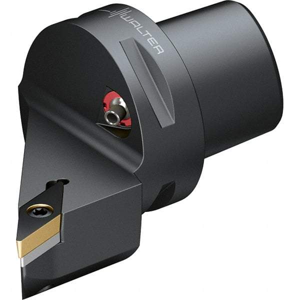 Walter - 107.5° Lead Angle, Indexable Turning Toolholder - 74mm OAL, Series SVHB-CAPTO-AUSSEN - USA Tool & Supply