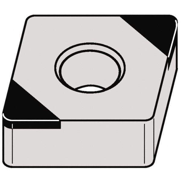 Kennametal - CNGA431 MT Grade KBH10 CBN Turning Insert - 80° Diamond, 1/2" Inscr Circle, 3/16" Thick, 1/64" Corner Radius - USA Tool & Supply