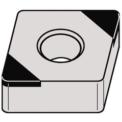 Kennametal - CNGA431 MT Grade KBH10 CBN Turning Insert - 80° Diamond, 1/2" Inscr Circle, 3/16" Thick, 1/64" Corner Radius - USA Tool & Supply
