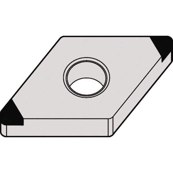 Kennametal - DNGA443 MT Grade KBH10 CBN Turning Insert - 55° Diamond, 1/2" Inscr Circle, 1/4" Thick, 3/64" Corner Radius - USA Tool & Supply
