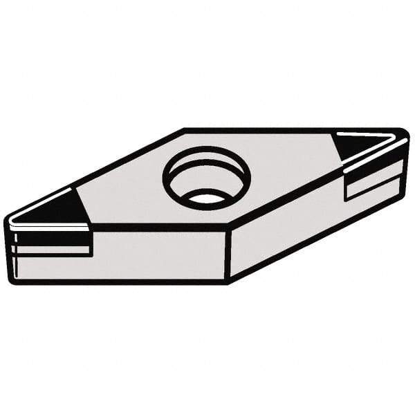 Kennametal - VBGW222 MT Grade KBH10 CBN Turning Insert - 35° Diamond, 1/4" Inscr Circle, 1/8" Thick, 1/32" Corner Radius - USA Tool & Supply
