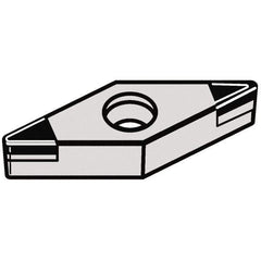 Kennametal - VBGW222 MT Grade KBH10 CBN Turning Insert - 35° Diamond, 1/4" Inscr Circle, 1/8" Thick, 1/32" Corner Radius - USA Tool & Supply