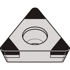 Kennametal - TPGW221 MT Grade KBH10 CBN Turning Insert - 60° Triangle, 1/4" Inscr Circle, 1/8" Thick, 1/64" Corner Radius - USA Tool & Supply
