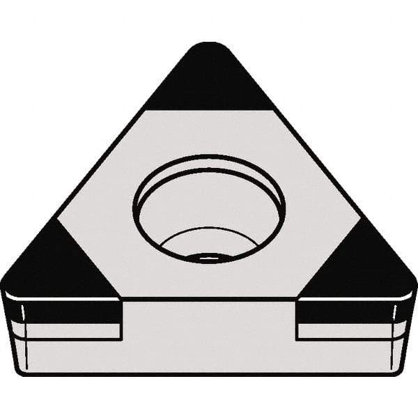 Kennametal - TCGW21.52 MT Grade KBH10 CBN Turning Insert - 60° Triangle, 1/4" Inscr Circle, 3/32" Thick, 1/32" Corner Radius - USA Tool & Supply