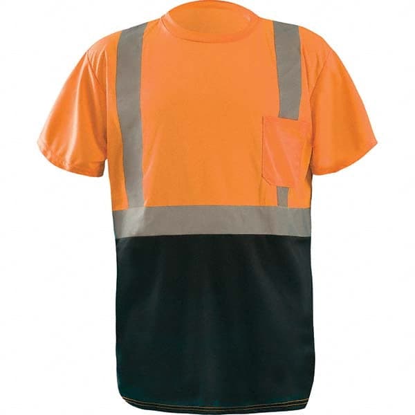 OccuNomix - Size 4XL Hi-Vis Orange & Black High Visibility Short Sleeve T-Shirt - USA Tool & Supply