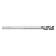 12mm Dia. x 100mm Overall Length 3-Flute 1.5mm C/R Solid Carbide SE End Mill-Round Shank-Center Cut-Uncoated - USA Tool & Supply