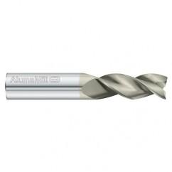 10mm Dia. x 64mm Overall Length 3-Flute Square End Solid Carbide SE End Mill-Round Shank-Center Cut-FC5 - USA Tool & Supply