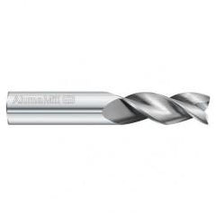 10mm Dia. x 64mm Overall Length 3-Flute Square End Solid Carbide SE End Mill-Round Shank-Center Cut-Uncoated - USA Tool & Supply