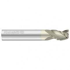 8mm Dia. x 64mm Overall Length 3-Flute Square End Solid Carbide SE End Mill-Round Shank-Center Cut-FC5 - USA Tool & Supply