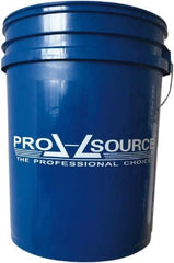 PRO-SOURCE - 5 Gal, 14.5669" High, High-Density Polyethylene Round Blue Single Pail - Handle Included, 11-7/16" Top Length x 11-7/16" Top Diam - USA Tool & Supply