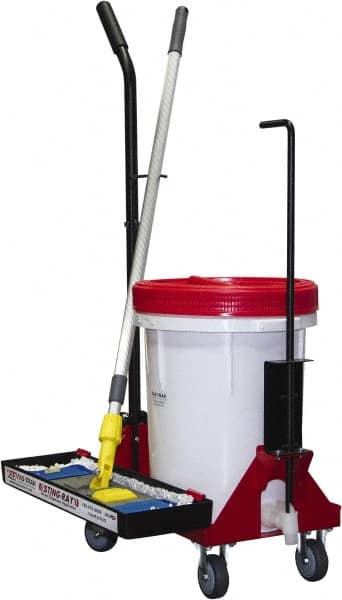 Fas-trak - Janitor Carts & Caddies Type: Floor Finisher Tool Cart Material: HDPE Plastic; Metal - USA Tool & Supply