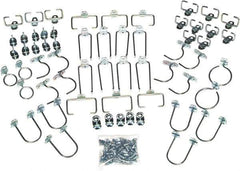 Triton - Silver Pegboard Wall Mounted Storage - For Use with DuraBoards, 1/4" & 1/8" Pegboards - USA Tool & Supply