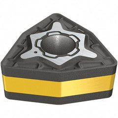 Iscar - WNMG331 M3P Grade IC830 Carbide Turning Insert - TiAlN/AlTiN/TiN Finish, 80° Trigon, 9.52mm Inscr Circle, 4.76mm Thick, 0.4mm Corner Radius - USA Tool & Supply
