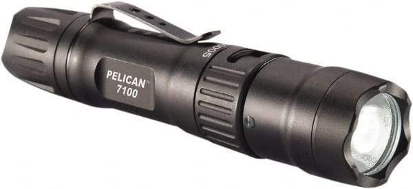 Pelican Products, Inc. - LED Bulb, 695 Lumens, Industrial/Tactical Flashlight - Black Aluminum Body, 1 3.7V Lithium-Ion Battery Included - USA Tool & Supply