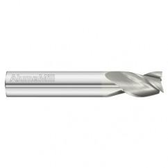 3/8 Dia. x 2-1/2 Overall Length 3-Flute Square End Solid Carbide SE End Mill-Round Shank-Center Cut-FC19 - USA Tool & Supply