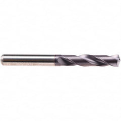Emuge - 27/64" 140° Spiral Flute Solid Carbide Screw Machine Drill Bit - USA Tool & Supply