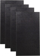 Triton - 24" Wide x 48" High Peg Board Storage Board - 4 Panels, Polyethylene, Black - USA Tool & Supply