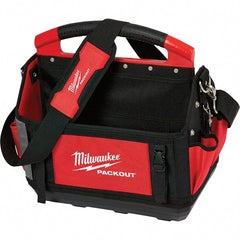 Milwaukee Tool - PACKOUT 32 Pocket, Ballistic Polyester, Red/Black Tote - USA Tool & Supply