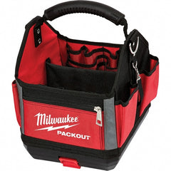 Milwaukee Tool - PACKOUT 28 Pocket, Ballistic Polyester, Red/Black Tote - USA Tool & Supply