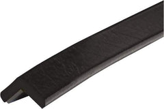 PRO-SAFE - 39" Long, Polyurethane Foam Type E Corner Guard - Black, 1" High x 2" Wide Side - USA Tool & Supply