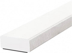 PRO-SAFE - 39" Long, Polyurethane Foam Type D Surface Guard - White, 1" High x 2" Wide Side - USA Tool & Supply