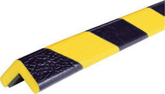 PRO-SAFE - 39" Long, Polyurethane Foam Type E Corner Guard - Black/Yellow, 1" High x 2" Wide Side - USA Tool & Supply