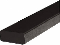 PRO-SAFE - 39" Long, Polyurethane Foam Type D Surface Guard - Black, 1" High x 2" Wide Side - USA Tool & Supply
