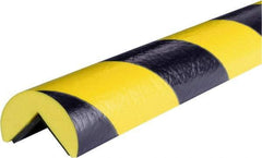 PRO-SAFE - 39" Long, Polyurethane Foam Type A Corner Guard - Black/Yellow, 1" High x 2" Wide Side - USA Tool & Supply