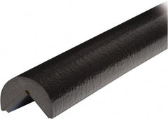 PRO-SAFE - 39" Long, Polyurethane Foam Type A Corner Guard - Black, 1" High x 2" Wide Side - USA Tool & Supply