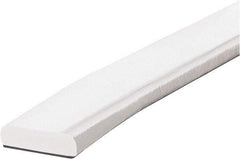 PRO-SAFE - 39" Long, Polyurethane Foam Type F Surface Guard - White, 1" High x 2" Wide Side - USA Tool & Supply