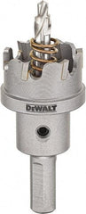 DeWALT - 2-1/8" Diam, 1/4" Cutting Depth, Hole Saw - Carbide-Tipped Saw, Toothed Edge - USA Tool & Supply