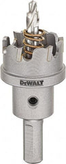 DeWALT - 7/8" Diam, 1/4" Cutting Depth, Hole Saw - Carbide-Tipped Saw, Toothed Edge - USA Tool & Supply