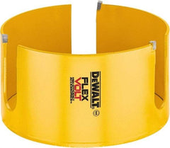 DeWALT - 5-1/4" Diam, 2" Cutting Depth, Hole Saw - Carbide-Tipped Saw, Toothed Edge - USA Tool & Supply